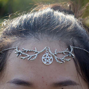 Forest Branch Pentagram Forehead Jewellery