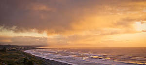 Evening Light over Greymouth