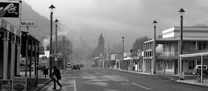 Black White: Reefton Streets Early Morning