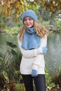 Lothlorian Possum Merino Clothing And Accessories: Alpaca Grid Scarf