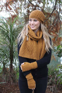 Lothlorian Possum Merino Clothing And Accessories: Opito Cable Scarf