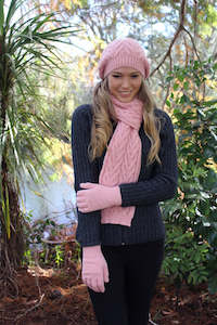 Lothlorian Possum Merino Clothing And Accessories: Alpaca Cable Scarf