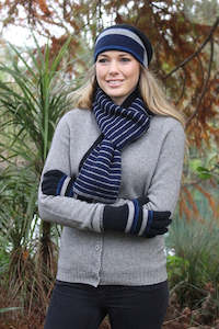 Lothlorian Possum Merino Clothing And Accessories: Accent Stripe Scarf