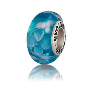 Murano Glass Evolve Charms: Fox Glacier Charm