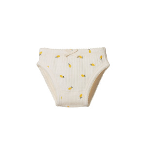 Knickers Pointelle - Lemon Print