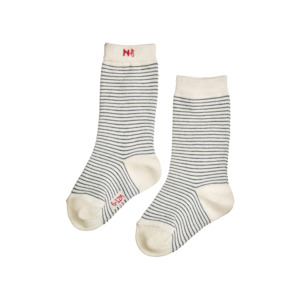 Organic Cotton Socks - Navy Stripe