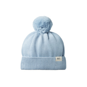 Alpine Merino Pom Pom Beanie - Celestial Blue