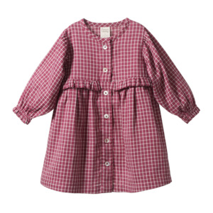 Ingrid Dress - Rhubarb Check