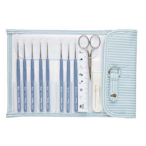 Tulip Etimo Steel Crochet Hooks Set (Royal Silver)