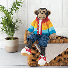 Knitted Wild Animal Friends by Louise Crowther - Charlie The Chimpanzee Yarn Kit