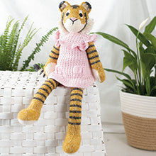 Knitted Wild Animal Friends by Louise Crowther - Sophie The Tiger Yarn Kit