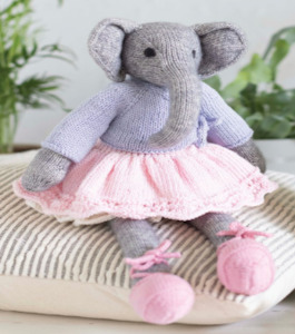 Knitted Wild Animal Friends by Louise Crowther - Olivia The Elephant Yarn Kit