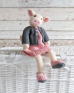 Knitted Animal Friends by Louise Crowther - Maisie The Pig Yarn Kit