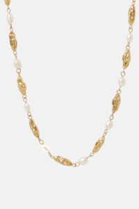 Mimi Pearl And Gold Necklace