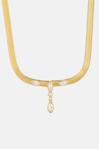 Bianca Drop Necklace | Gold