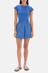 Jaida Poplin Short | Lapis