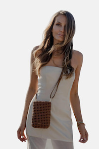 Womenswear: Marcia Crossbody | Tan Fine Braid