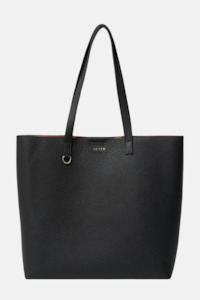 Carter Tote | Black + Chain Print