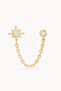 Womenswear: Dancing In Starlight Chain Earring Single | Gold