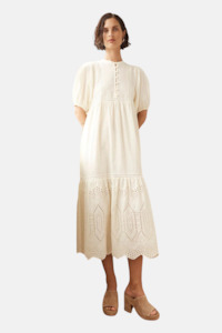 Womenswear: Helm Dress | Cream Broderie