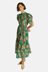 Womenswear: Opus Dress | K'gari Palm Green