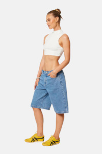 95 Super Baggy Jort Naomi | Mid Blue