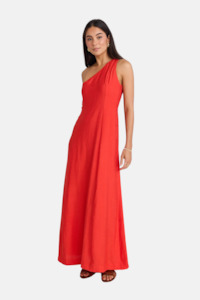 Conscious Flame One Shoulder Maxi Dress