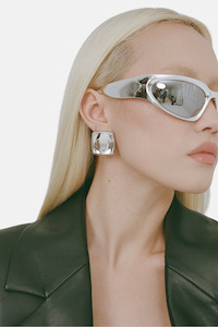 Womenswear: Plate Earrings | Silver