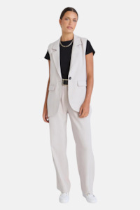 Womenswear: Vancouver Bone Soft Touch Longline Vest