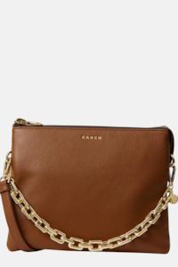 Womenswear: Matilda Crossbody | Tan + Chunky Chain