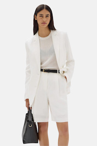 Womenswear: Roberta Linen Jacket | Antique White