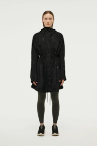 Womenswear: Mid Length Man Down Jacket| Black