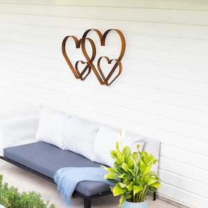 Wall Art Hearts: Joined Hearts - Wall Art