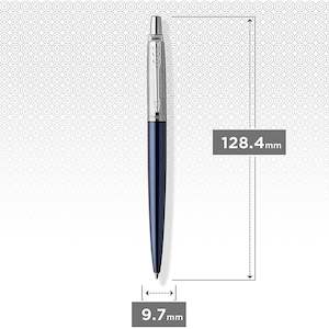 PREMIUM PEN: Parker Jotter Royal Blue Chrome Colour Trim Ballpoint Pen