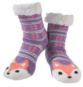 Nuzzles Snuggle: Nuzzles - Women's Foxie - Purple Foot Covering