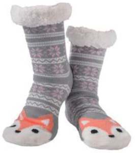 Nuzzles - Women's Foxie - Gray Foot Covering