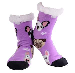 Nuzzles - Women's Pooch - Purple Foot Covering