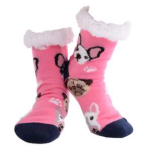 Nuzzles Snuggle: Nuzzles - Women's Pooch - Pink Foot Covering