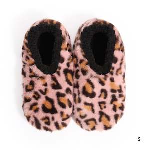 Sploshies - Women's Small Leopard Pink Foot Covering Slipper