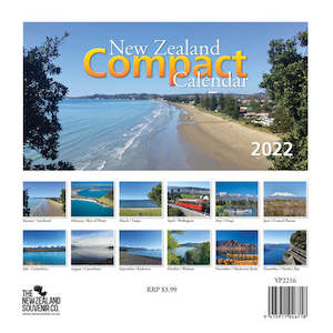 The Nz Souvenir - New Zealand Compact Calendar 2024