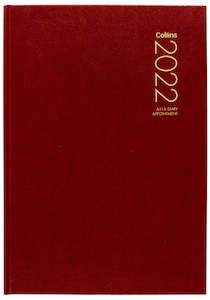 Collins Diary A51a Red Appointment Even Year