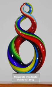 Old Product: Personalised Koru Twist Rainbow 17 cm