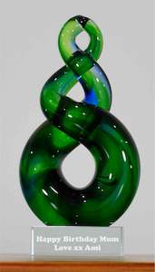 Old Product: Personalised Koru Twist Green Blue 15 cm