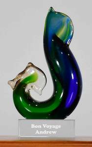 Old Product: Personalised Koru Hook Green Blue 12 cm