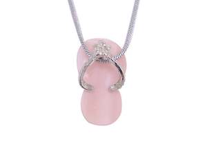 Kiwicraft Mother of Pearl Pendant - Pink Jandal