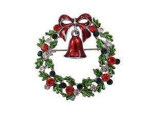 Kiwicraft Christmas Garland Brooch with Box