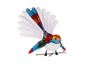 Kiwicraft Multicolour Fantail Brooch