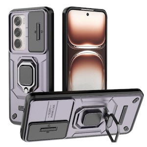 Oppo Reno 12 Pro 5G Sliding Camera Cover with Metal Ring/Stand