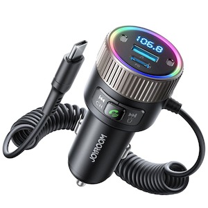 Joyroom CCB02 Bluetooth Wireless FM Transmitter, Lighter Socket 30W PD Charger, 12V/24V