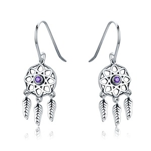 V Jewellery - S925 Sterling Silver Starburst Earrings, E394